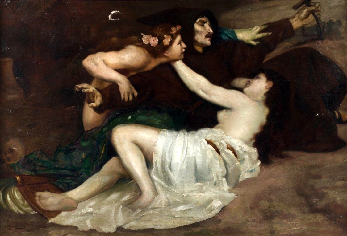 François Paul Auguste Quinsac - Tentazione di Sant'Antonio, 1888